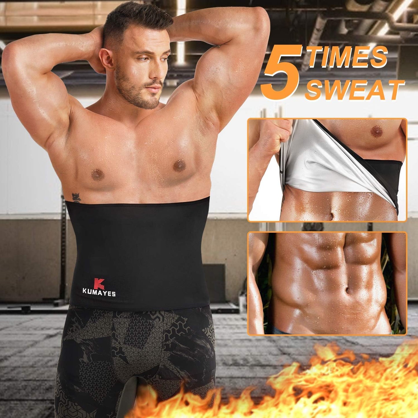Sauna Waist Trimmer for Men 